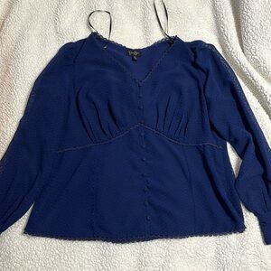 Jessica Simpson navy blue blouse